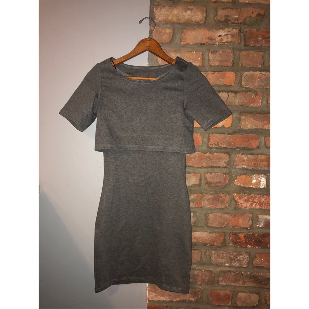 H&M DIVIDED Dress, Charcoal Color Size 4 w/tags